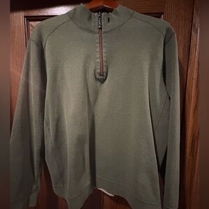 Tommy Bahama Olive Half-Zip Pullover